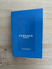 VERSACE EROS Cologne for Men Carded Sample Vial 0.03 oz / 1 ml Eau de Toilette