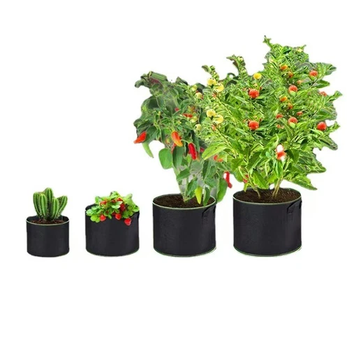 10 PCS Plant Grow Bag Fabric Pot Container 15Gallon 50x30cm - Picture 3 of 12
