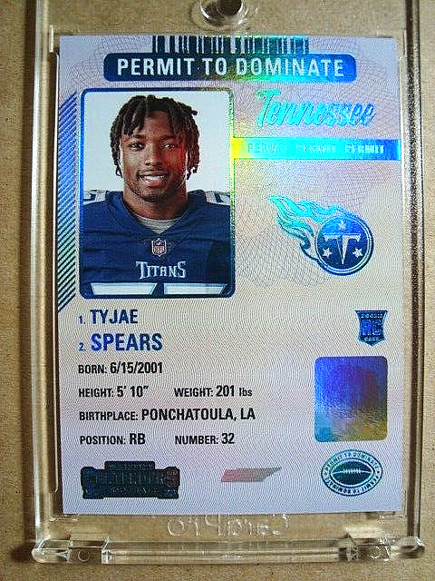 2023 Tyjae Spears Panini Contenders Rookie Permit To Dominate RC SSP 🔥🔥🔥