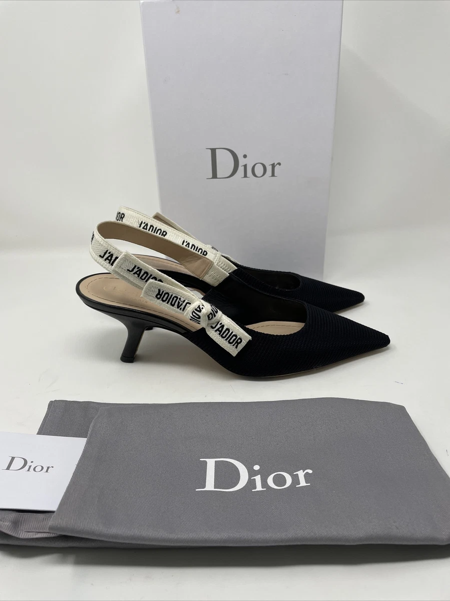 Giày Dior JAdior Slingback Pump Black Technical Fabric #18 Giày Dior JAdior Slingback Pump Black Technical Fabric