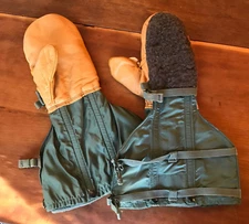 USAF • Vintage Shell Mitten Set Flying Type N 4B • Nationwide Glove Company