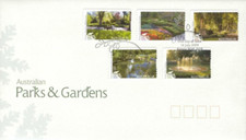 Australia 2009 - Australian Parks & Gardens, Set of 5 Self Adhesives - FDC