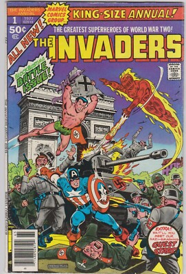 INVADERS KING-SIZE ANNUAL # 1 FN/VF  CAPTAIN AMERICA, NAMOR, HUMAN TORCH 1977