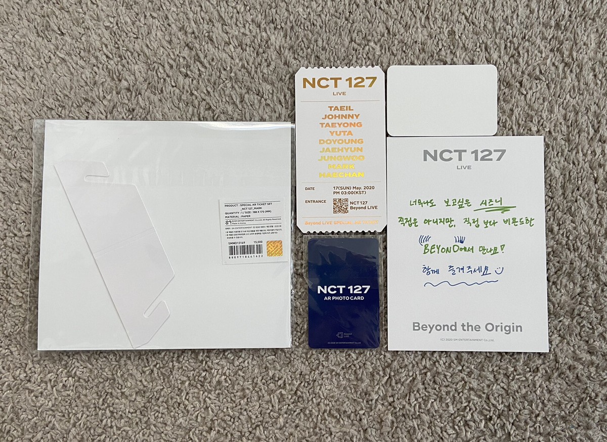 マーク　superM AR ticket set beyond live NCT 127 Mark Beyond Live AR ticket set | eBay