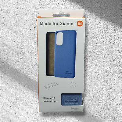 Made For Xiaomi 12 / 12X Schutzhülle Hülle Case Echtleder Leder Blau NEU & OVP