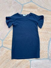 Heyton Ruffle Sleeve T-Shirt Dress Short Rayon Women’s Small Blue LS