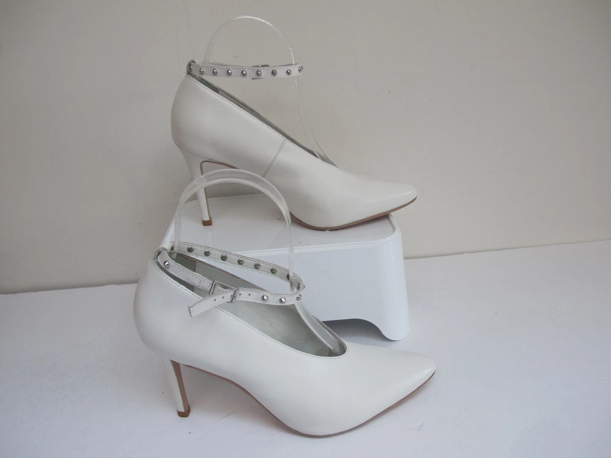 White high sale heels size 4