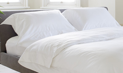 ÄGYPTISCHER 300 FADENZAHL SCHLICHT WEISSER SATIN HAUSFRAU STIL 1 PAAR 80/20 Mix