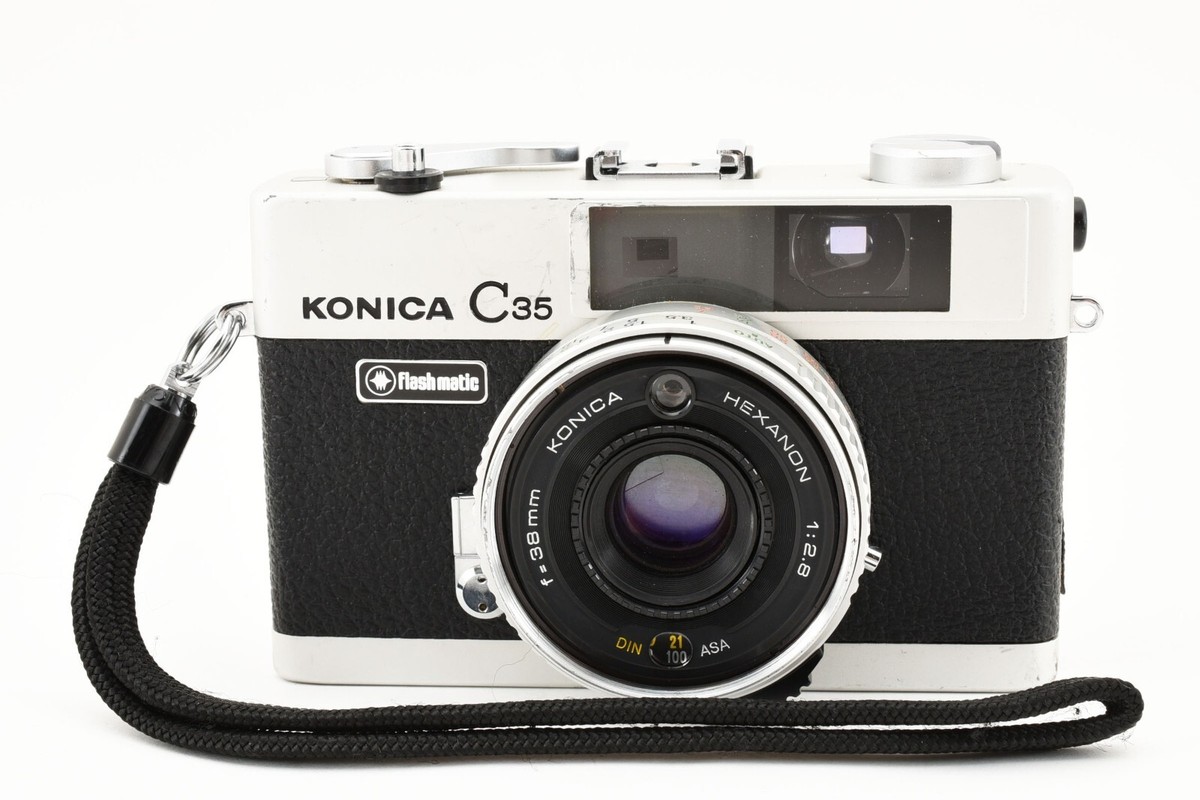 フィルムカメラ KONICA C35 Flash matic F1212-22-25p p Konica C35 Flash Matic Silver 35mm Film Camera [Exc++] #2099451