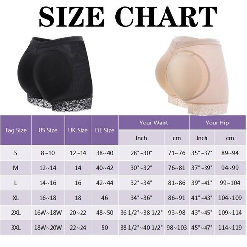 Lady Buttock Padded Bum Pants Hip Enhancer Shaper Butt Lift Boyshorts Underwear - Picture 17 of 23