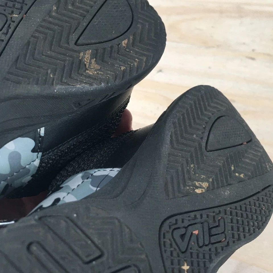 Fila Shoes Youth 1 Running Sneakers Black Round Toe Lace Up Snap 3BM00773-147 - Image 4 of 4