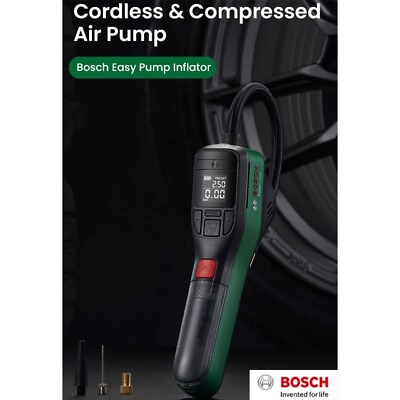 #ad #ad Express Ship BOSCH Easy Pump Cordless Compressed Air pump Tyre Inflator $109.00