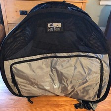 Pet Tent Large Portable Car Crate Travel Kennel Clip to Cargo Fabric  Mesh Dog