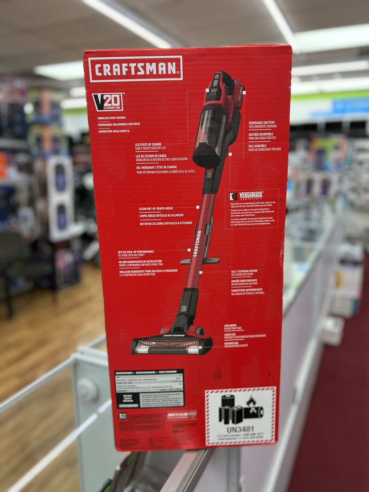 Craftsman V20 Cordless Stick Vacuum Cleaner Black/Red 885911721332 eBay