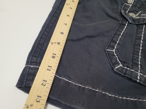 Pantaloncini cargo classici Rock Revival uomo etichetta taglia 31 neri - Foto 8 di 9