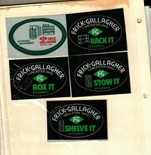NICE SET OF 5 WELLSTON-LANCASTER OHIO FRICK-GALLAGHER COAL MINING STICKERS #1002