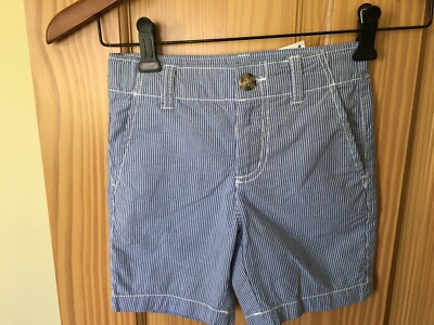NWT Gymboree Boys shorts Seersucker Blue Easter Holiday Outlet Adj Waist kids