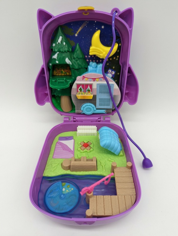 Polly Pocket Owl Campsite Compact Play Set