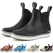 HISEA Women Fishing Deck Boots Waterproof Neoprene Mud Yard Work Ankle Rain Boot