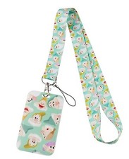 Classic Cartoon Snow White's Dwarf Characters ID Holder Lanyard Keychain