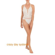 NWT Secret Treasures Womens Large 12-14 Bridal Collection Lace Teddy Sleep Body