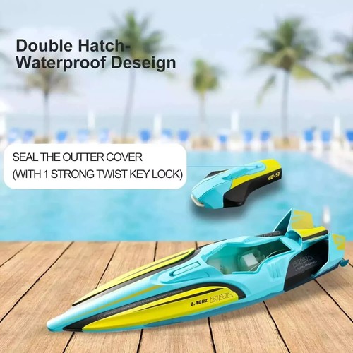 Kids Outdoor Racing Ship Toy Gift RC Boat Remote Control Speed Boat Collection - Picture 223 of 244