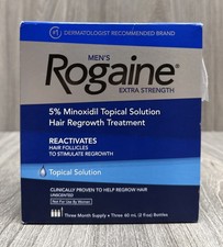 Rogaine Men's Extra Strength 5 Topical Solution Hair Regrowth 3 Mon Sup 02/2027