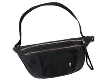 Genuine Leather Sling Bag, Men's Leather Sling Purse, Biker Crossbody Bags Chest