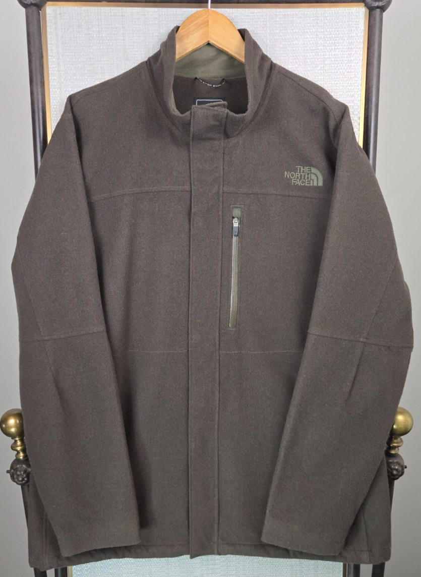 NORTH FACE 2008 Mens Wool Field Jacket Rare Forest Green Size 2XL