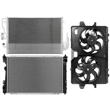 Radiator Condenser Cooling Fan Kit For 2008-12 Ford Escape 2008-11 Mazda Tribute