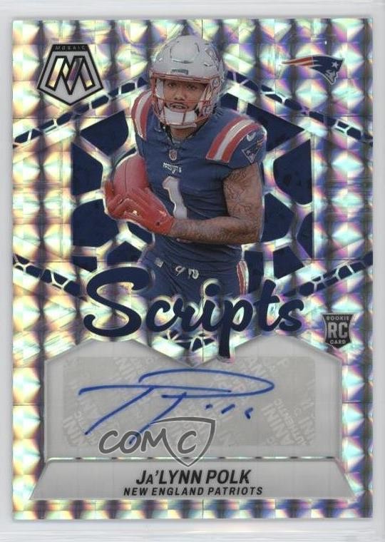 2024 Panini Mosaic Rookie Scripts Ja'Lynn Polk #RS-JPK Auto RC 0w1