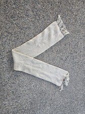 Pendleton Scarf Women OS Cream 100% Virgin Wool Knit Fringe Made in USA Vintage