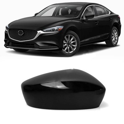 Black Right Passenger Side Car Rearview Mirror Cap Cover For Mazda 6 2017-2019