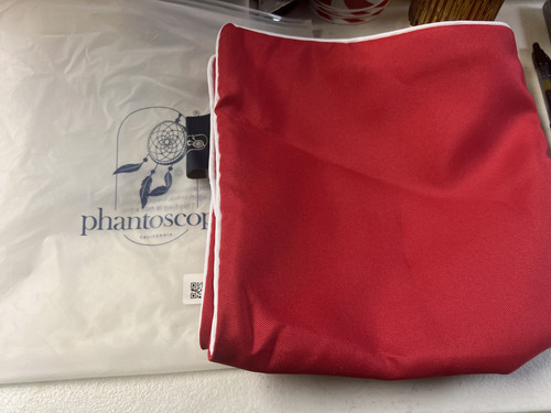 "Funda de almohada impermeable al aire libre borde blanco Phantoscope 1 paquete rojo 20""x20""" - Imagen 1 de 1