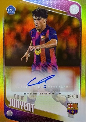 Quim Junyent RC Auto /50 Topps UEFA Club Competition 25/26
