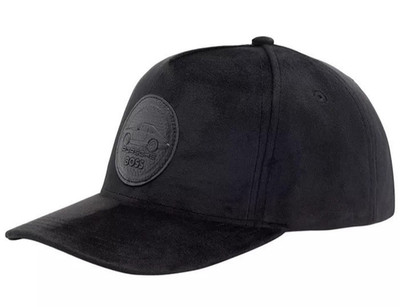 PORSCHE x BOSS Hugo Boss Siras_PS Golf Baseball Velvet Cap Hat Black Sz One OSFA
