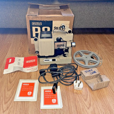 VINTAGE EUMIG P 8 AUTOMATIC FILM PROJECTOR WITH BOX, WARRANTY & INSTRAUCTIONS