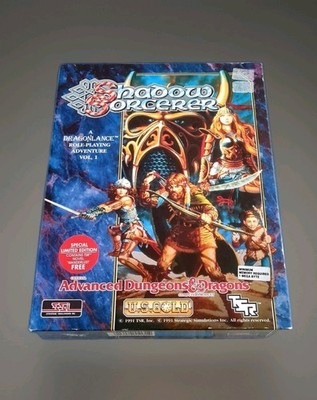 AMIGA SHADOW SORCERER ADVANCED DUNGEONS & DRAGONS DRAGONLANCE BIG BOX US GOLD 