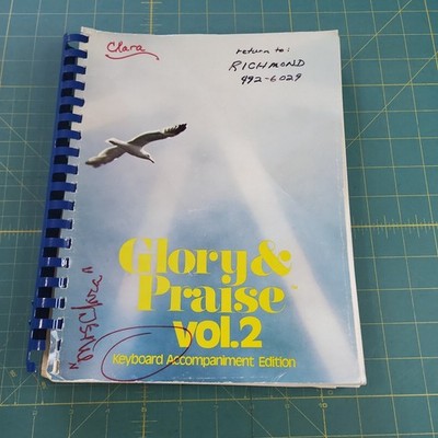 VTG Glory & Praise Keyboard Accompaniment Vol 2 80 Songs 173 Songs 1980  