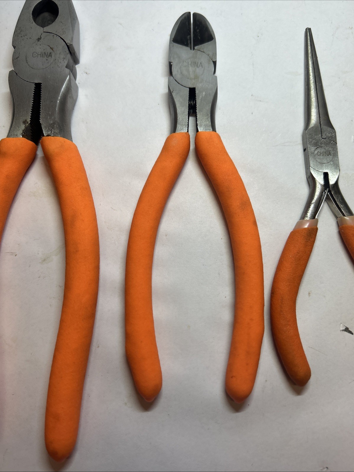 PITTSBURGH 5 pc Various Plier Set Carbon Steel Linesman Long Nose Cutter