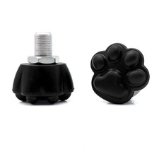 Yidome 2 Pack Toe Stops Roller Skates Rubber Brake Block 82A Cat Paw Black