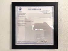 Black 9x9 Picture Frame with 7x7 Mat Square Wall Gallery or Tabletop Plexiglass