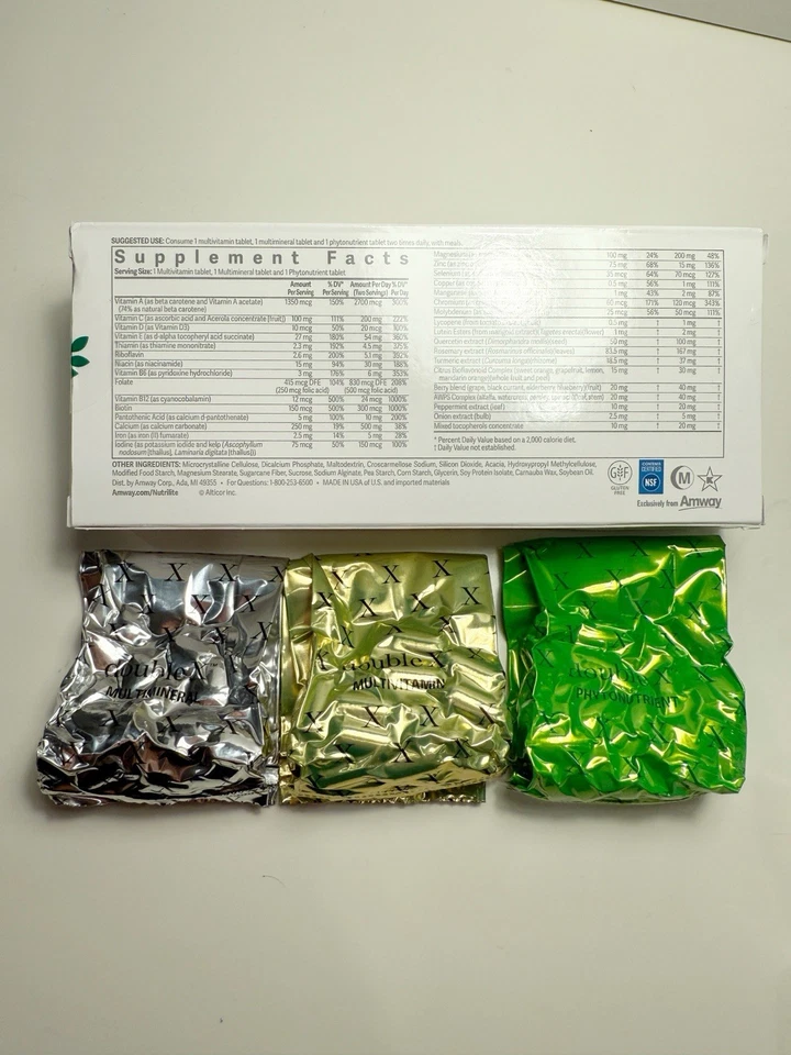 Multivitamínico Amway Nutrilite Double X - Recarga de suministro para 31 días Foto 2 de 4