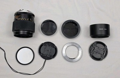 Yashica YUS 135mm f/2.8 Lens for C/Y Mount with Canon EOS Adapter & Filter Bndl