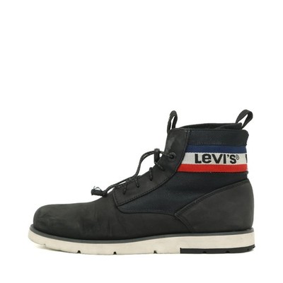 Levi's Herren 230674-703-59 Boots Schwarz Leder Knöchelhoch Schuhe Stiefel EU 41