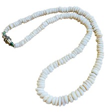 VTG Hawaiian Puka Shell Necklace Surfer 70s Beads real authentic 16" 22g Hawaii