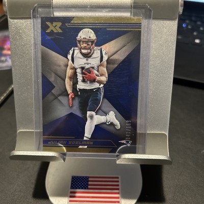 Julian Edelman 2019 Panini XR Blue (041/199) #18 Patriots SP