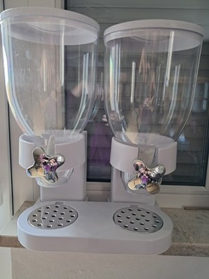 Müslispender Doppelt, Kornflakes Spender, Cerealienspender, Cornflakes Behälter
