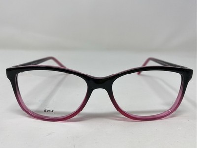 VE Soho SOHO 1027 Black Cherry Fade 51-16-135 Full Rim Eyeglasses Frame TG93