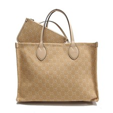 Gucci Ophidia GG pattern large tote bag with pouch, beige.　1GU01014
